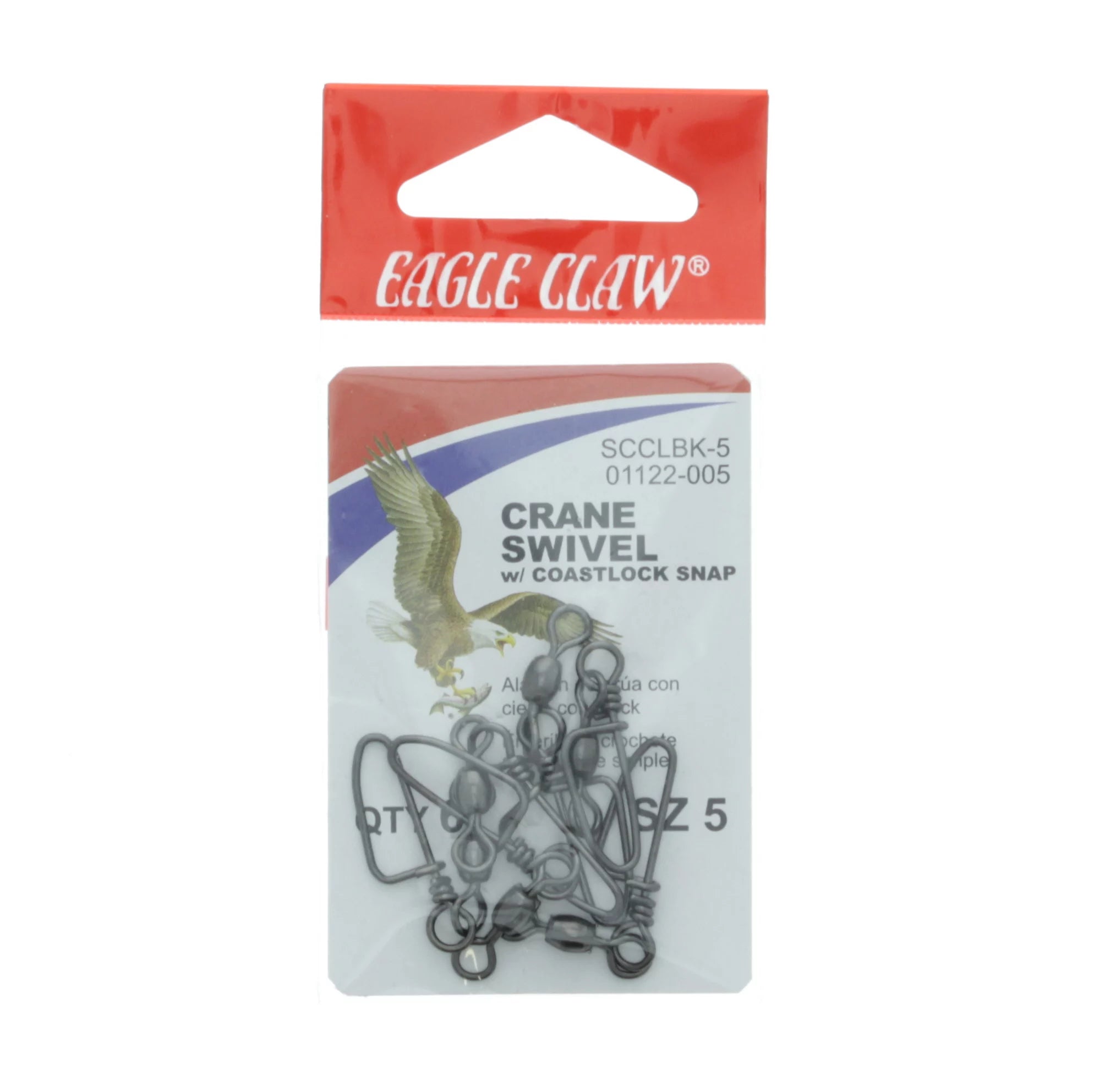 Eagle Claw Crane Swivel With Coastlock Snap Sz. 5