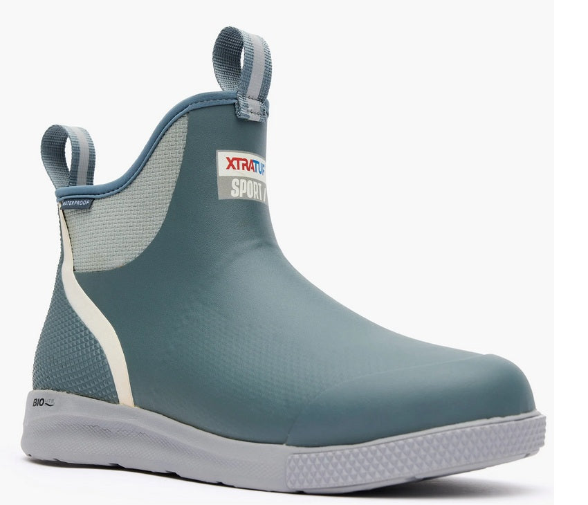 XTRATUF Men's Ankle Deck Boot Sport (Stormy Blue)