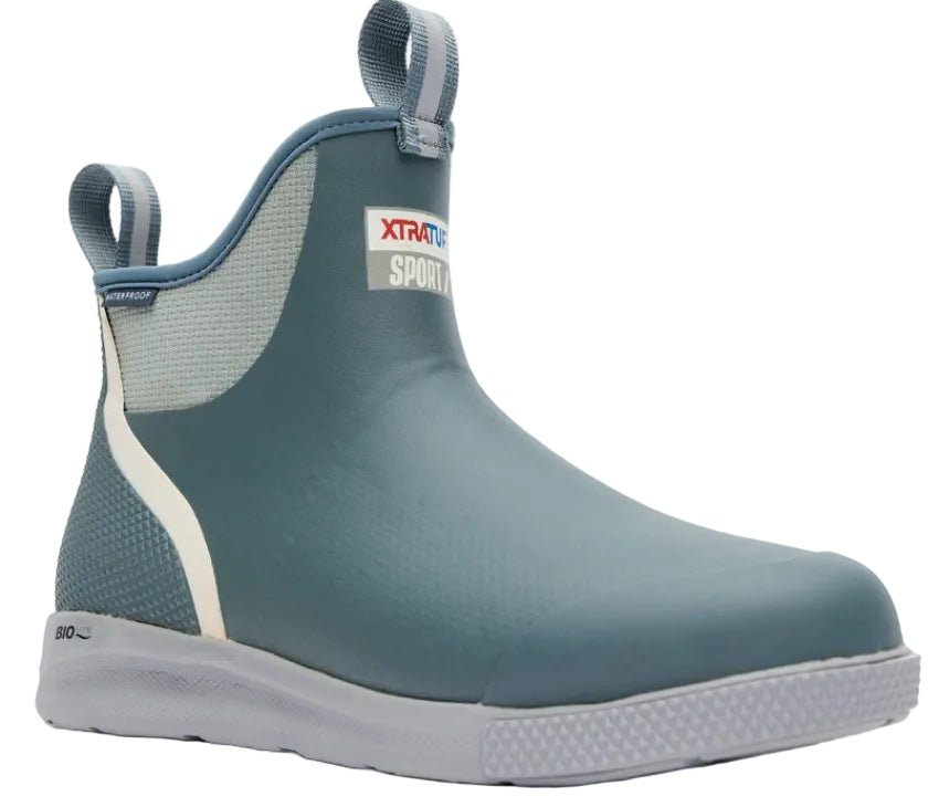 XTRATUF Men's Ankle Deck Boot Sport (Stormy Blue)