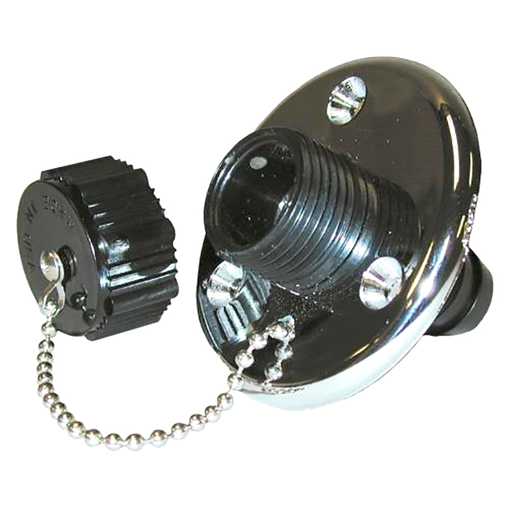 TH Marine Washdown Valve w/Chrome Base WDV1CPDP