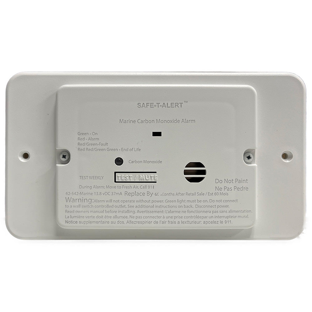 Safe-T-Alert 62 Series Marine Carbon Monoxide - Flush Mount - White - 12V