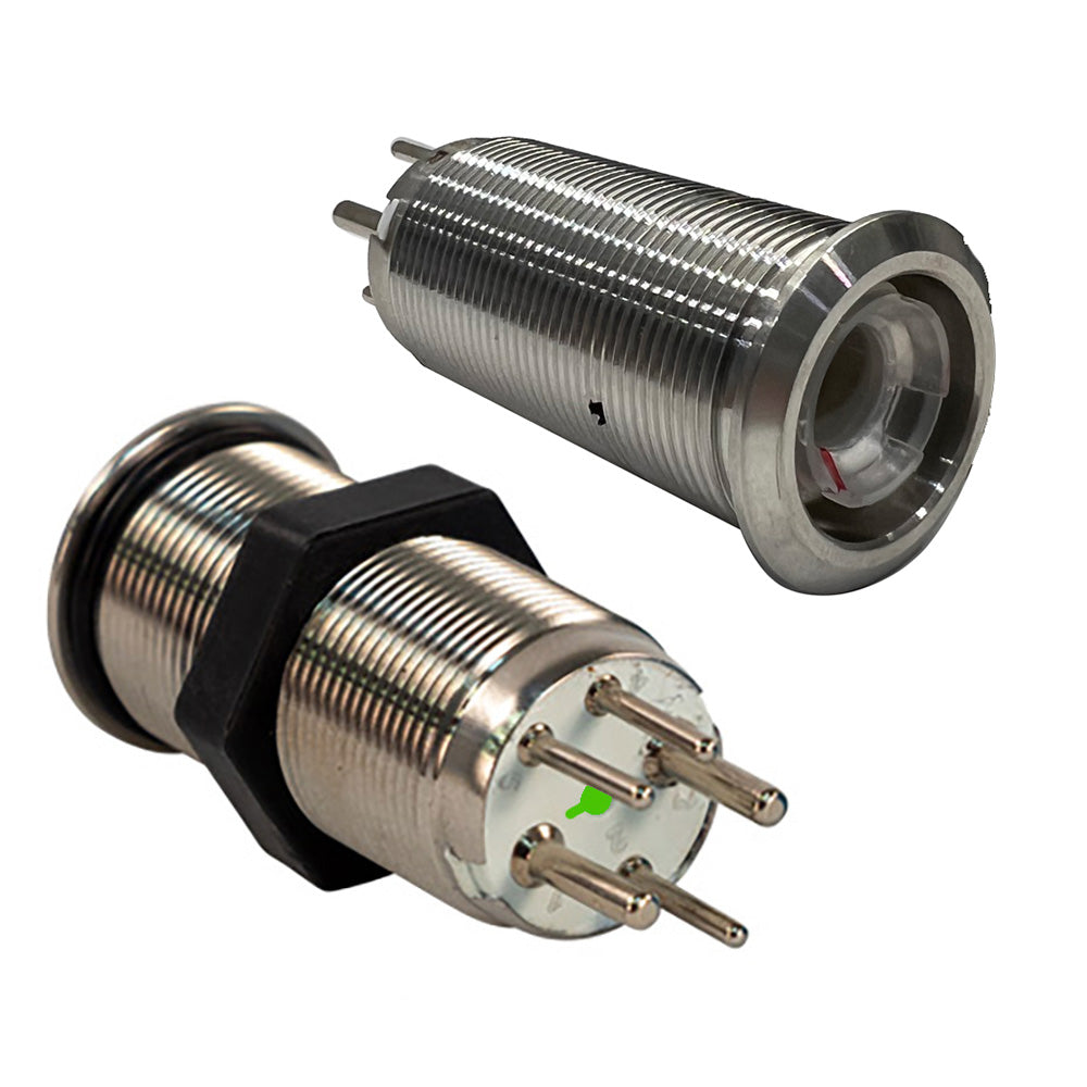 Bluewater 19mm Inrush Push Button Switch Momentary Off(On)(On) -