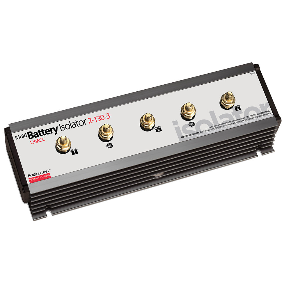 ProMariner Battery Isolator 130 AMP 2 Alternator 3 Battery