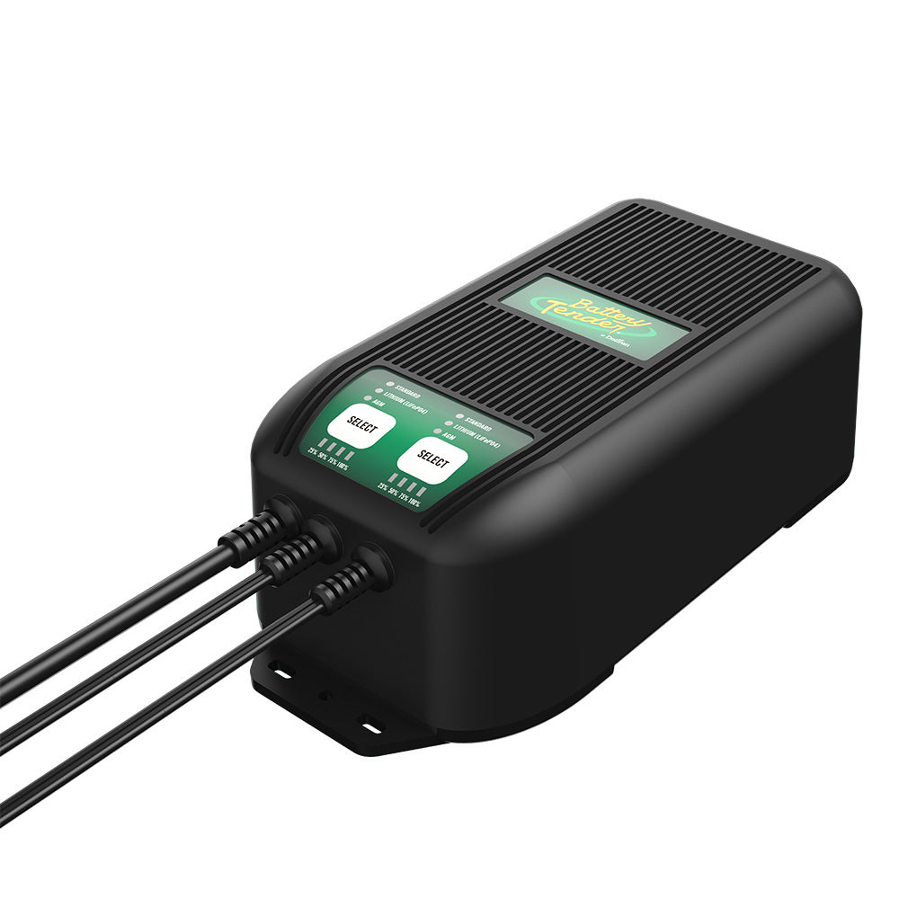 Battery Tender Wave Charge Pro 2 Bank 12V 20A Battery Charger 0221007DLWH