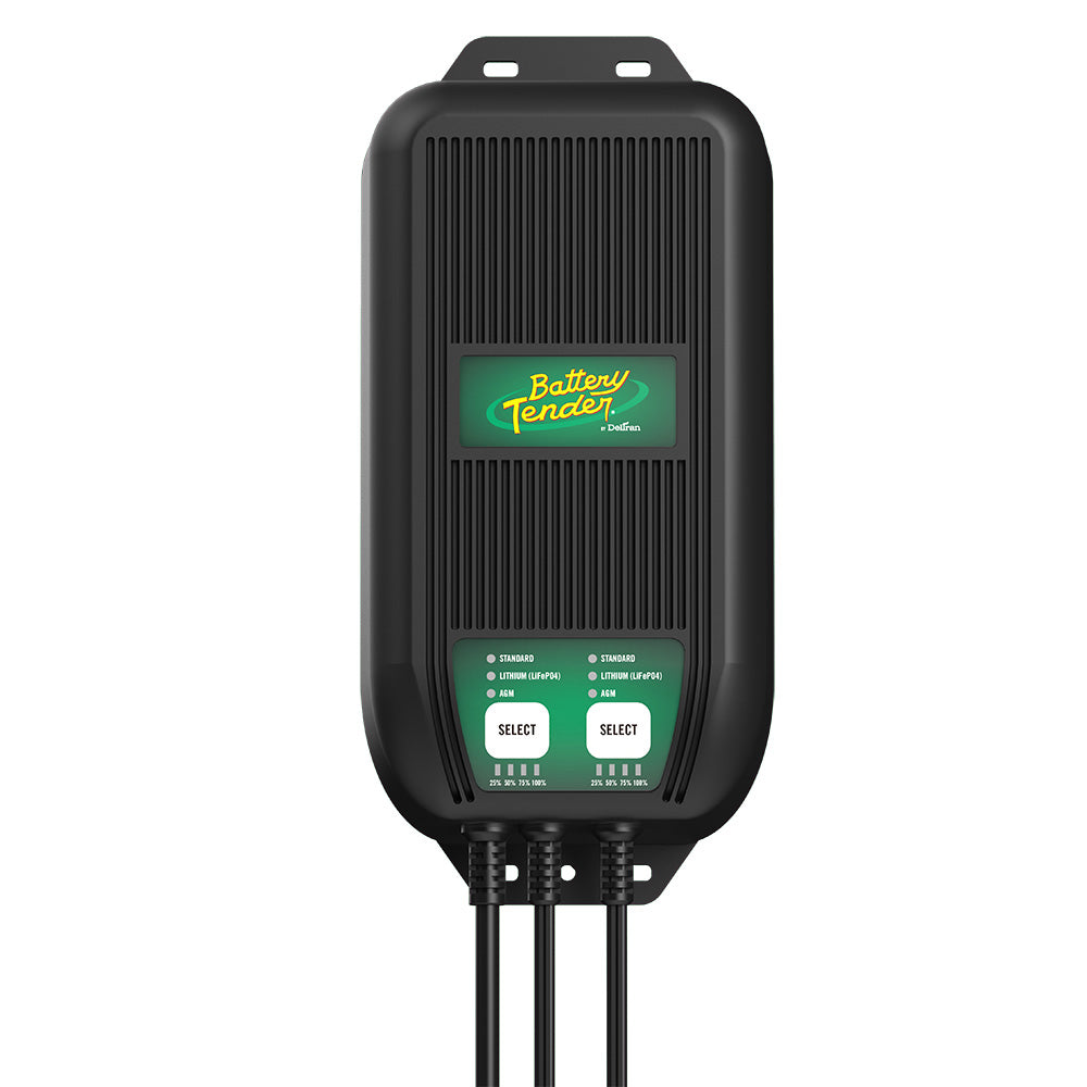 Battery Tender Wave Charge Pro 2 Bank 12V 20A Battery Charger 0221007DLWH