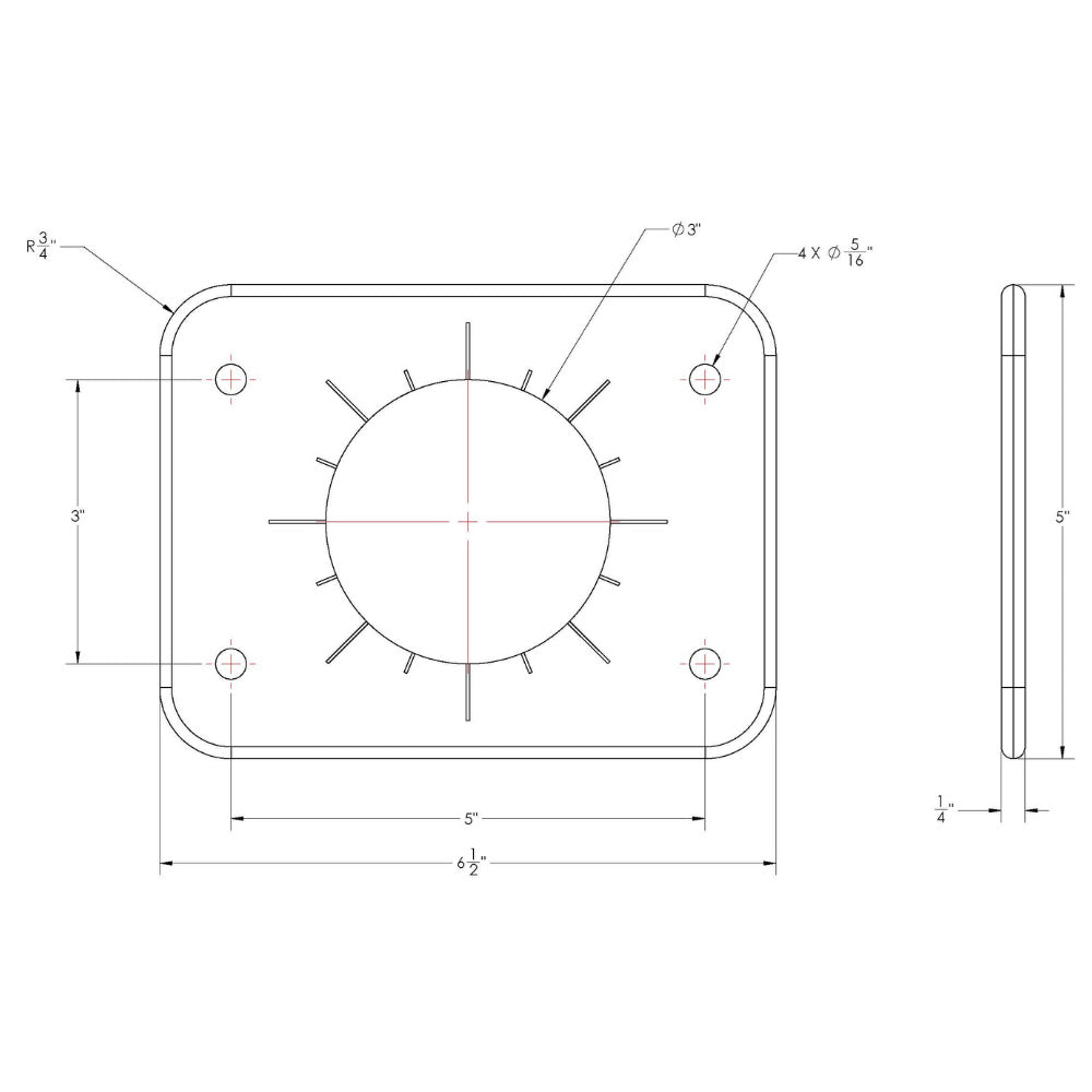 TACO Grand Slam 300 Universal Backing Plate f/GS-300 GS-390