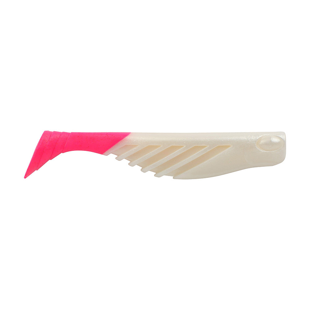 Berkley Gulp Saltwater Ripple Mullet 4" Pearl WhitePink