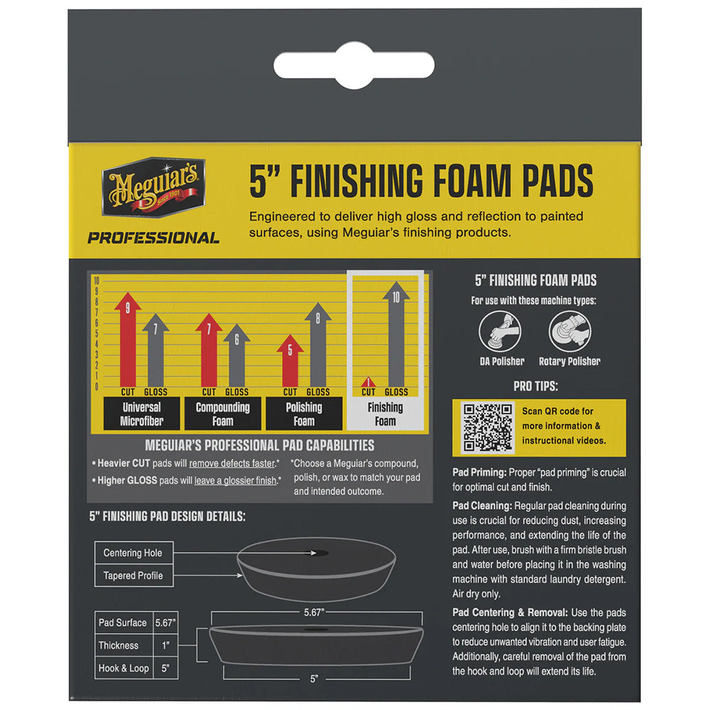 Meguiar's Professional 5" Finishing Foam Pads