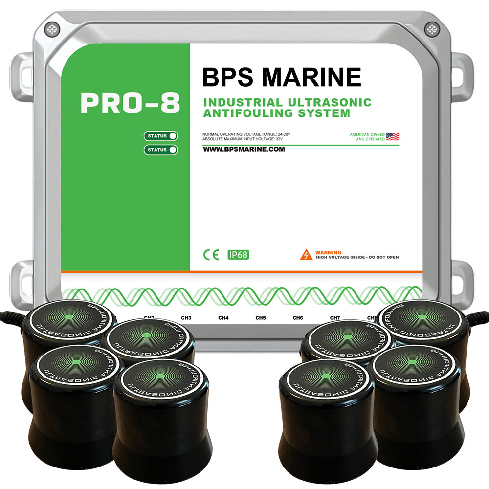 BPS Marine PRO-8 8-Transducer Ultrasonic Antifouling System