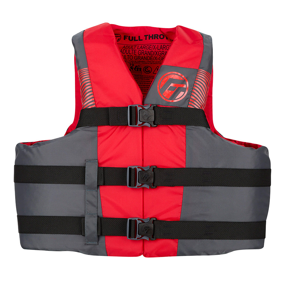 Full Throttle Adult Nylon Life Jacket - 4X/7X