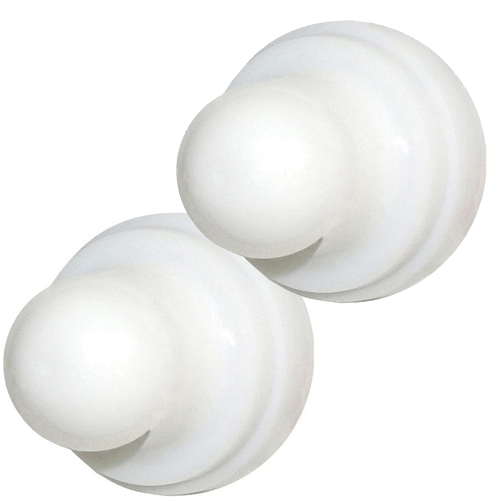 Blue Sea 4136 Push Button Reset Only Circuit Breaker Boot White 2Pack