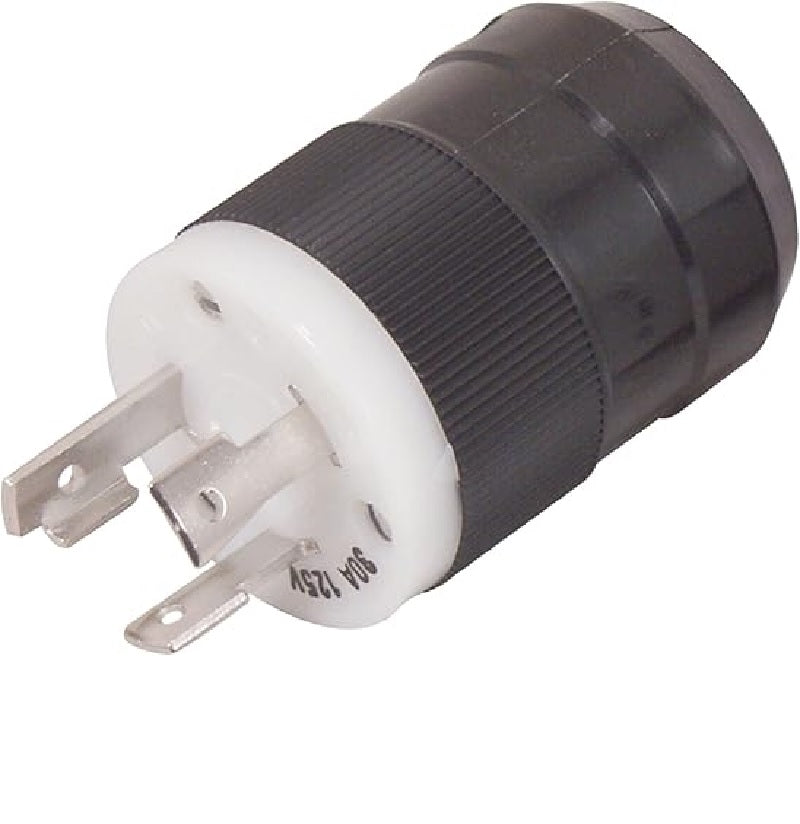 Marinco 3-Wire 30 Amp/125V Locking Charging/Trolling System Male Plug