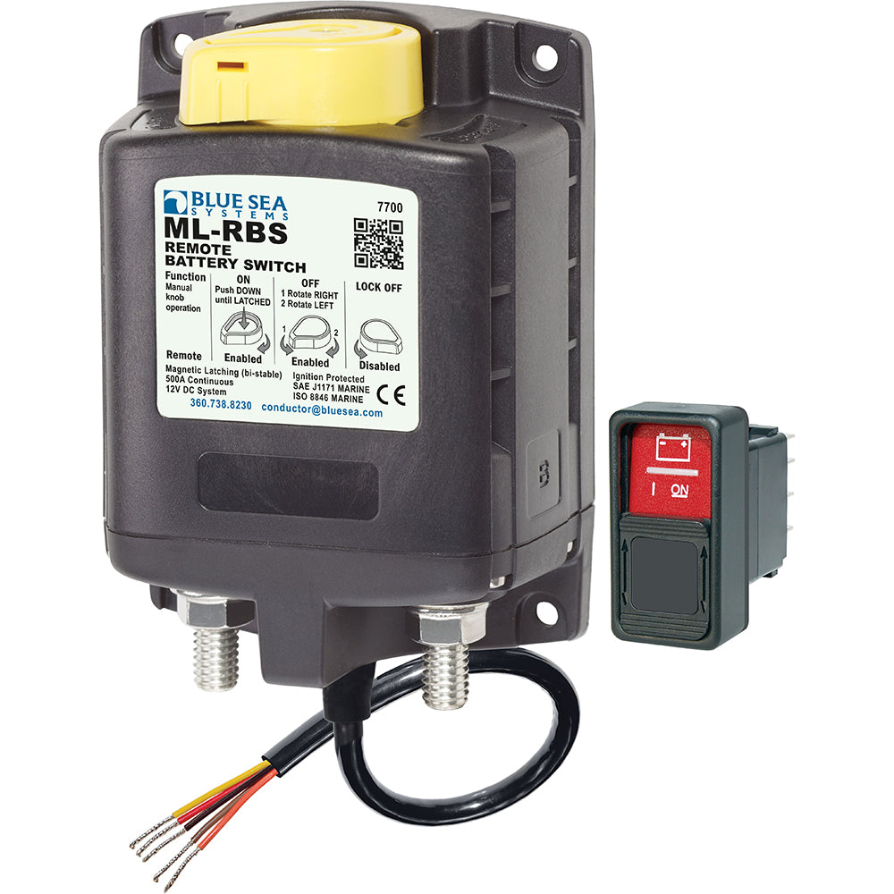 Blue Sea 7700 MLSeries Remote Battery Switch wManual Control 12VDC