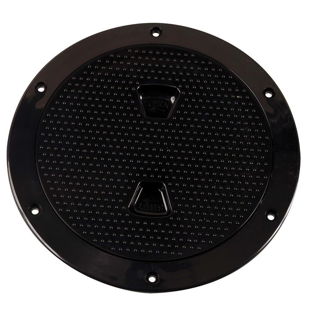 Beckson 6 NonSkid ScrewOut Deck Plate Black