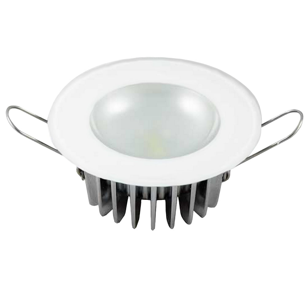 Lumitec Mirage Flush Mount Down Light Glass Finish 3Color RedBlue Non Dimming wWhite Dimming