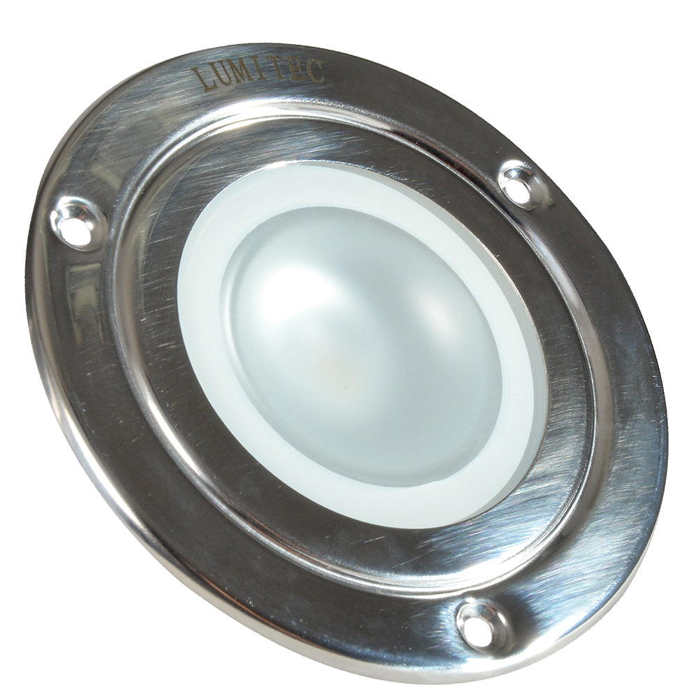 Lumitec Shadow  Flush Mount Down Light  Polished SS Finish  3Color