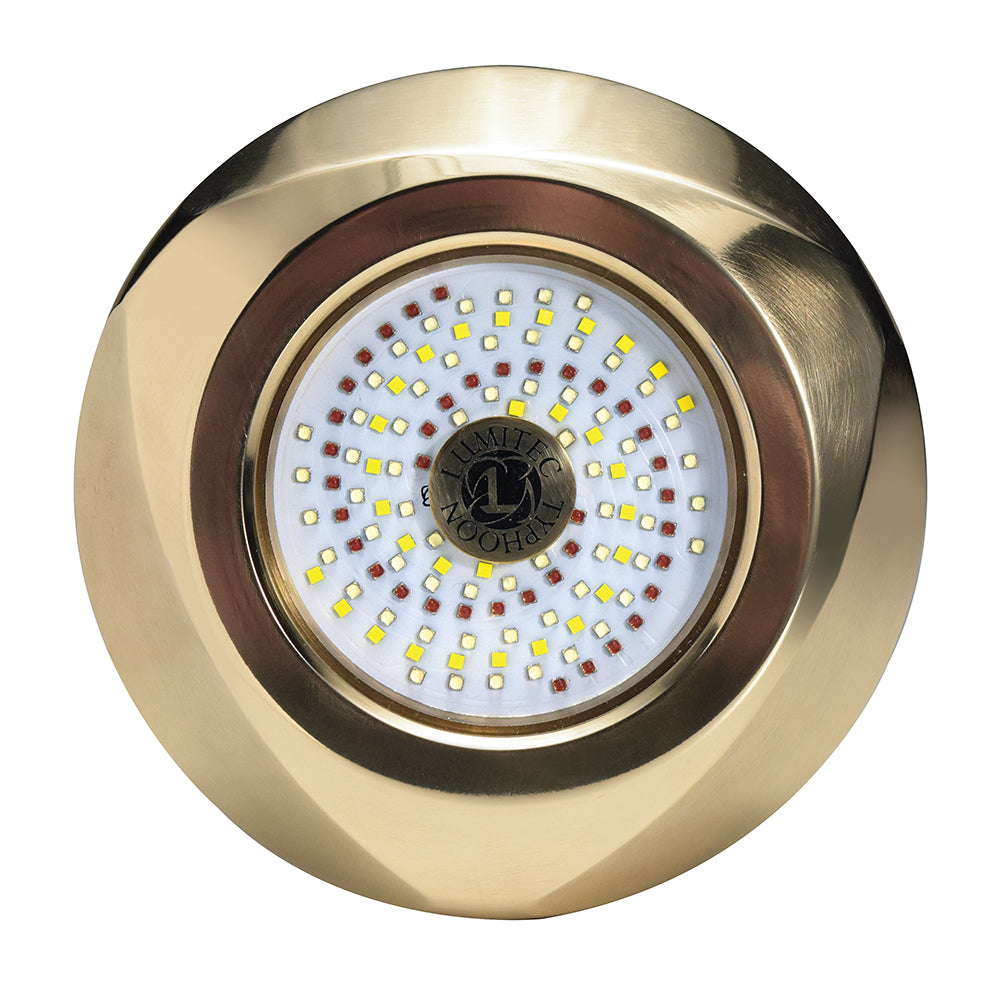 Lumitec SeaBlaze Typhoon Underwater Bronze ThruHull LED Light WhiteBlue 101448