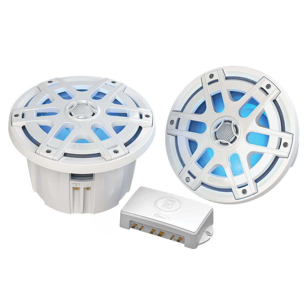 Poly-Planar MA-OC8 8" 500 Watt Waterproof Blue LED Speaker