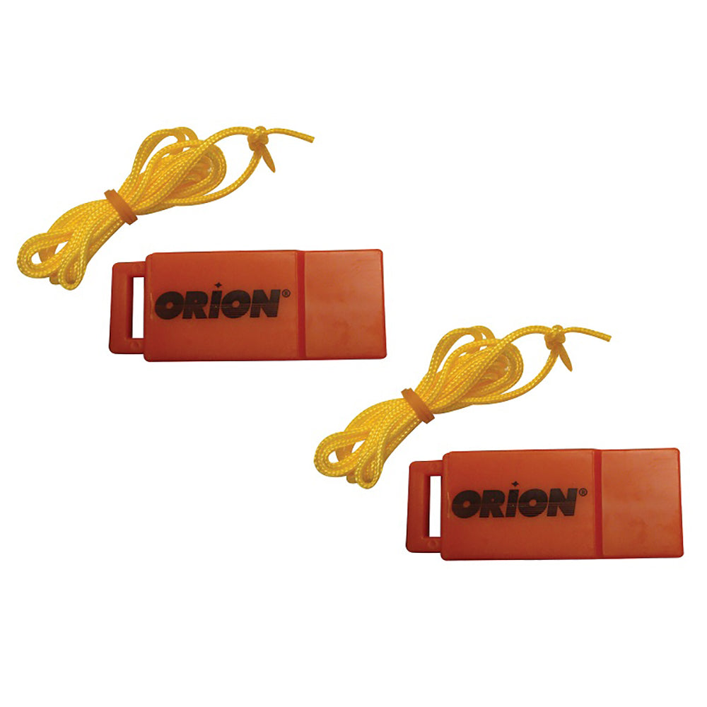 Orion Safety Whistle w/Lanyards 2 Pack 676