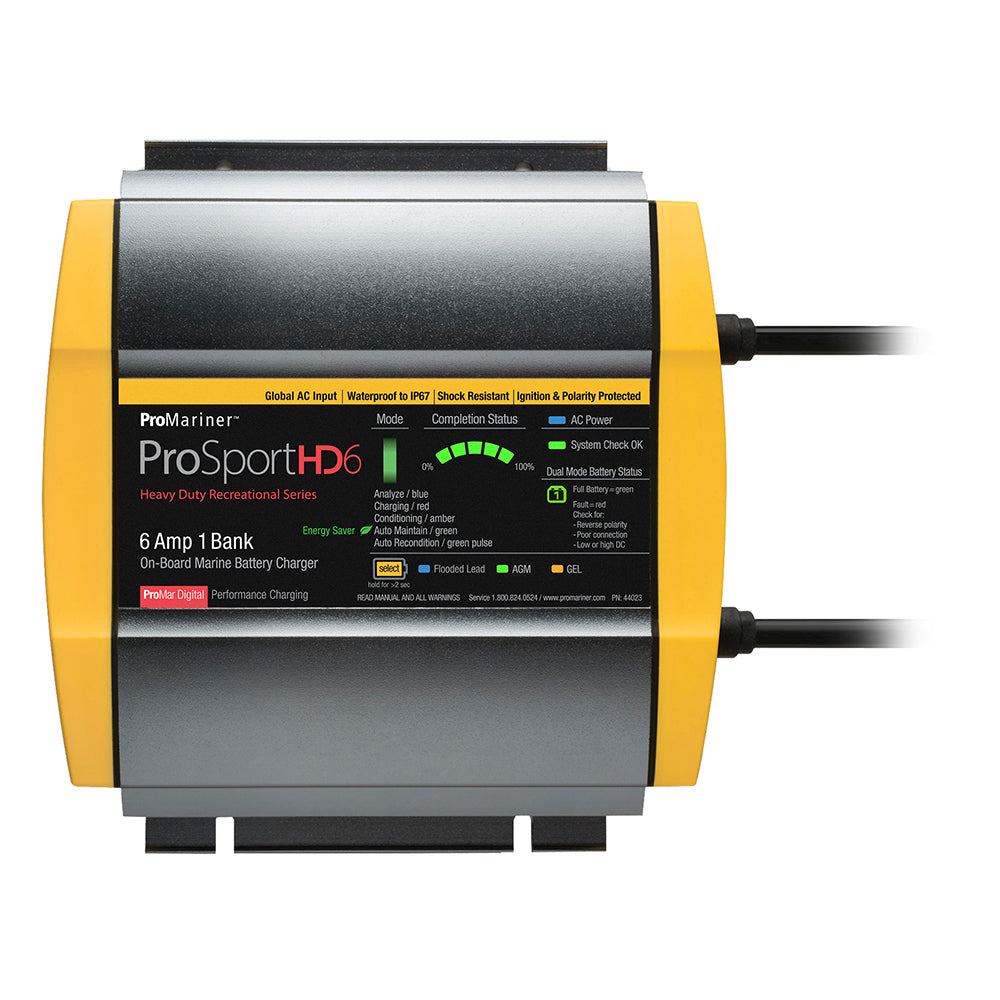 ProMariner ProSportHD 6 Global Gen 4 6 Amp 1 Bank Battery Charger