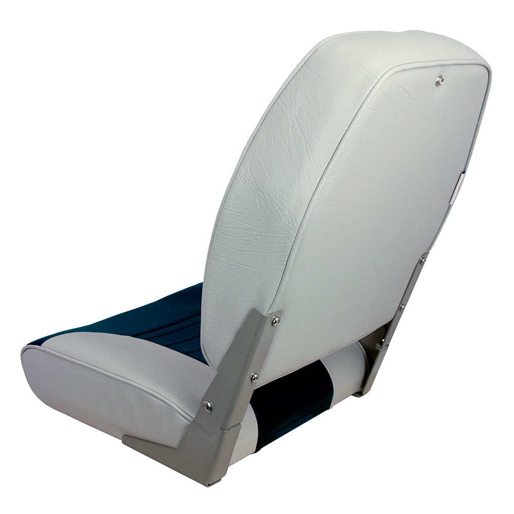 Springfield High Back MultiColor Folding Seat Blue Grey