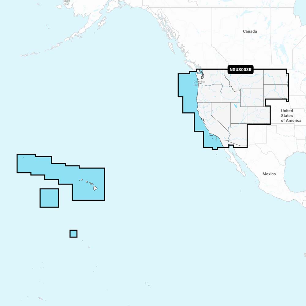 Garmin Navionics NSUS008R US West