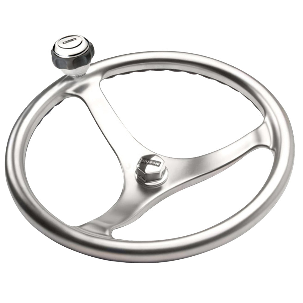 Edson Satin Finish Stainless Steel ComfortGrip 13" PowerWheel