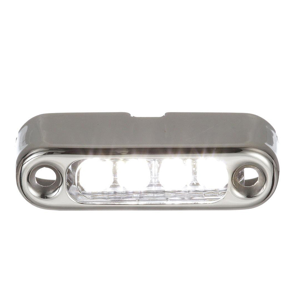 Attwood White LED Micro Light wStainless Steel Bezel Vertical Mount