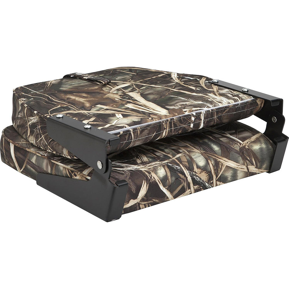 Low Back Padded Flip Seat Camo
