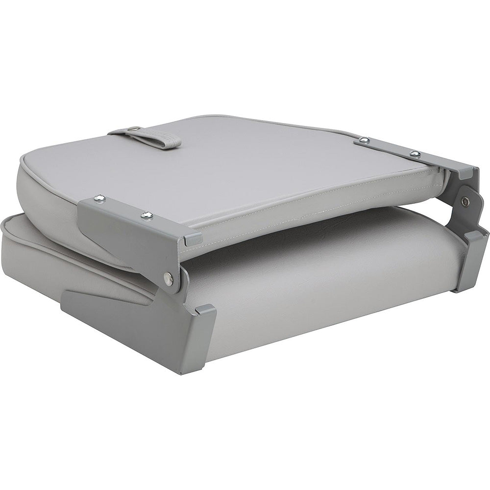 Attwood SwivlEze Low Back Padded Flip Seat Grey