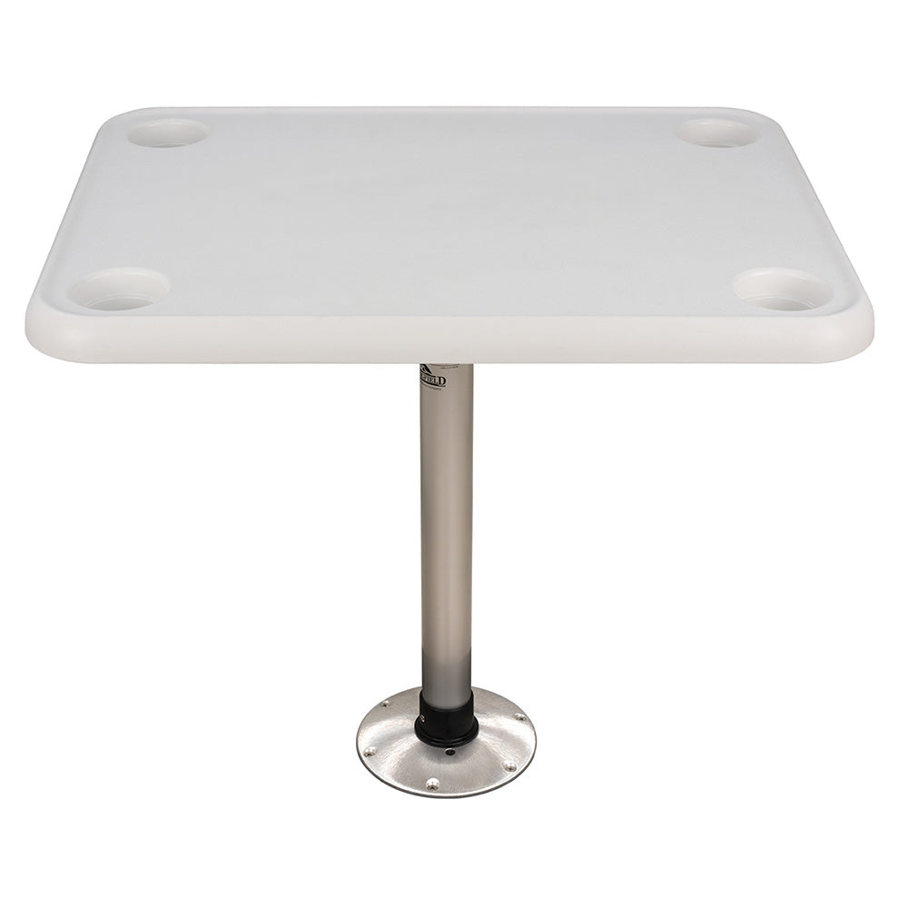 Springfield 16 x 28 Rectangle Table Package White Thread Lock