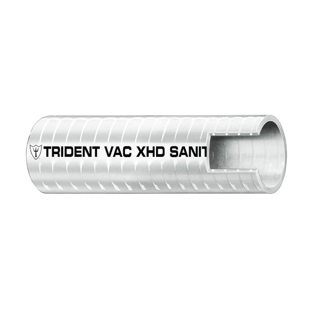 Trident Marine 112 VAC XHD Sanitation Hose Hard PVC Helix White