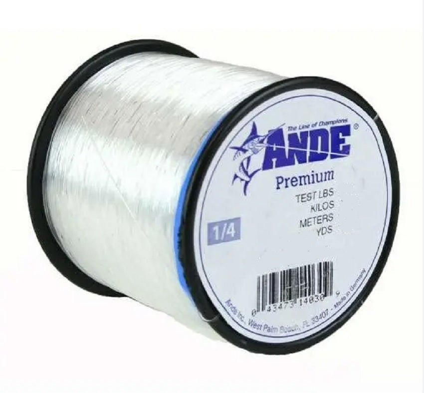 ande premium mono fishing line Monofilament with 80-Pound Test, Hi-Vis Green, 0.25-Pound Spool (150-Yard) : Line : Sports & Outdoors soft character yet it also yields superior tensile and knot strength Ande Ghost Fishing Line Mono