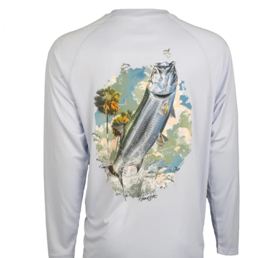 Bimini Bay Hook M' Performance LS Tarpon Cool Gray
