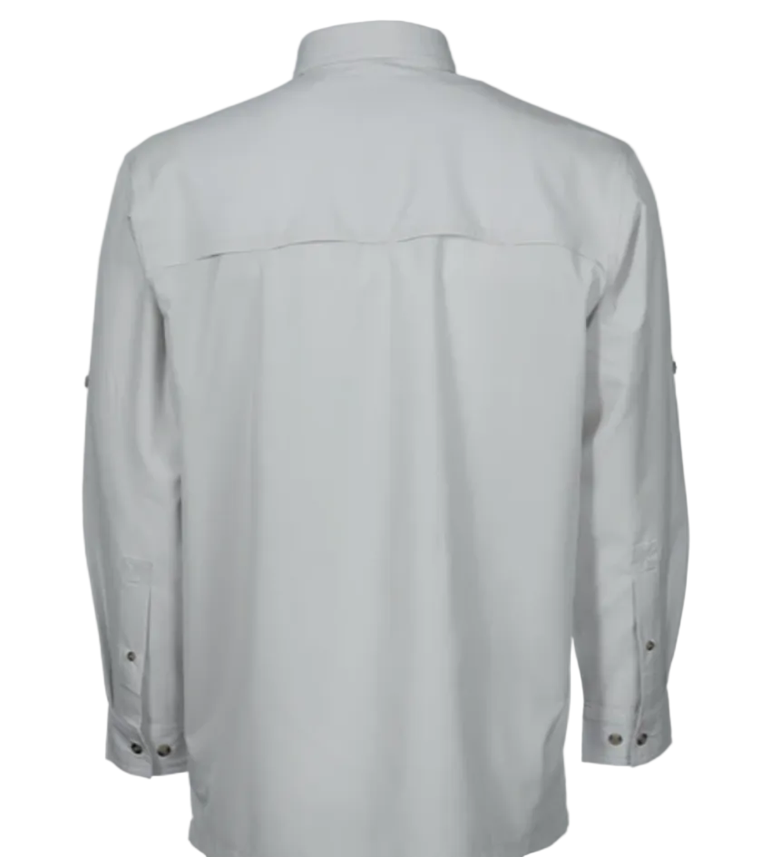 Bimini Bay Men's Flats V LS Shirt Antarctica