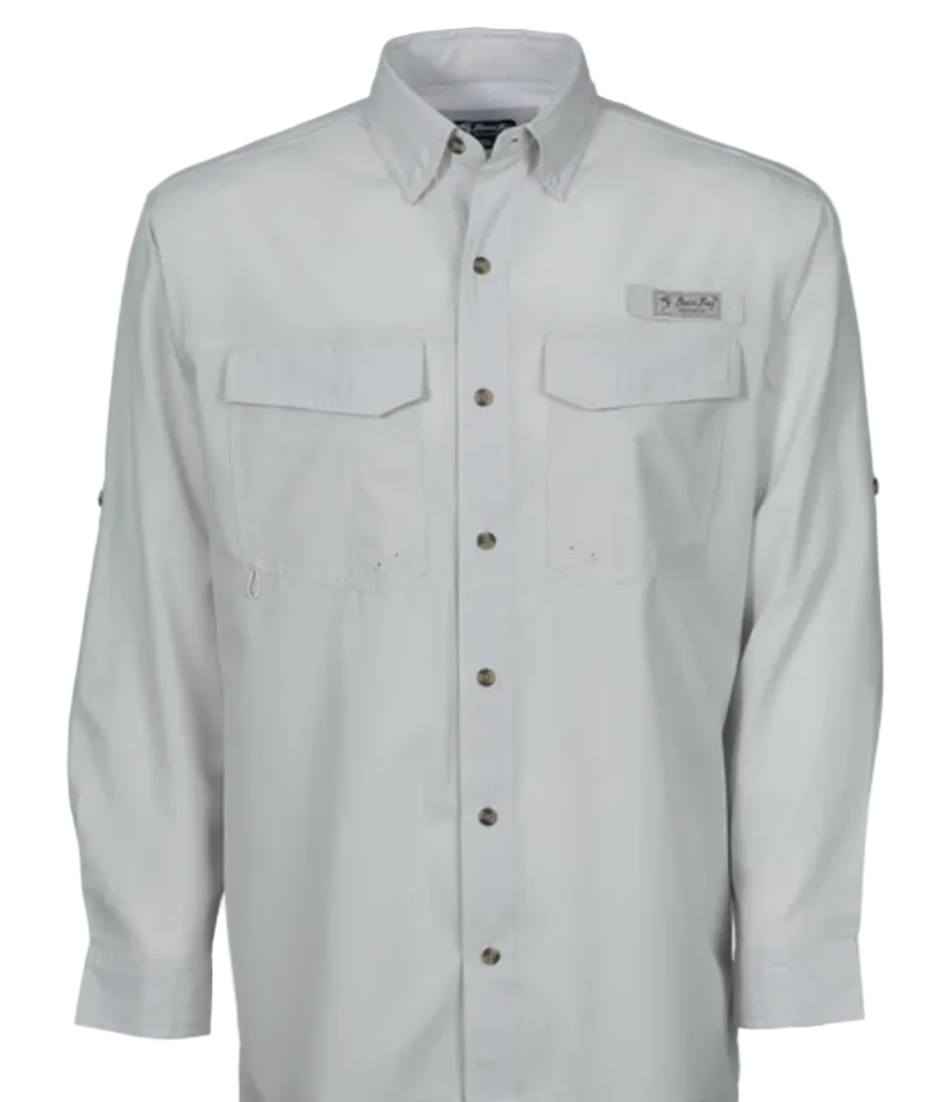 Bimini Bay Men's Flats V LS Shirt Antarctica