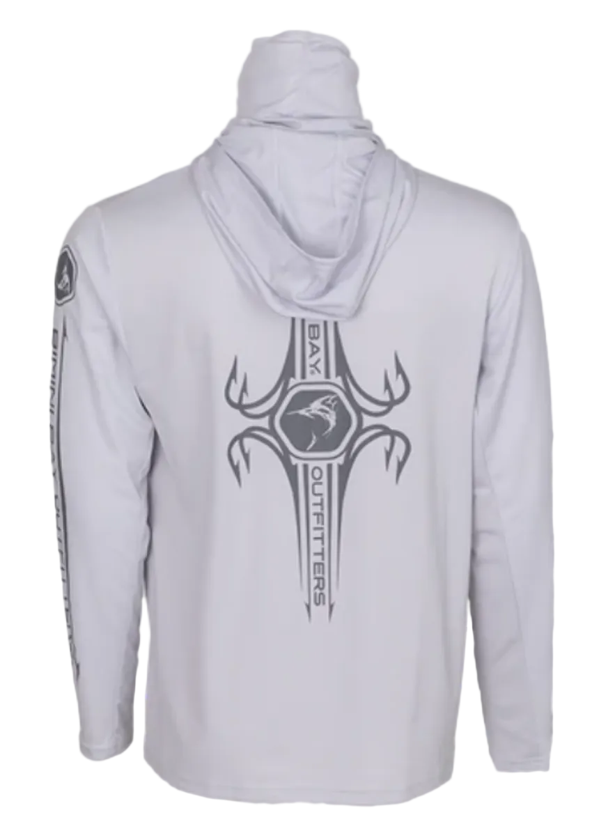 Bimini Bay Men's Hatteras Performance LS Hoodie Microchip