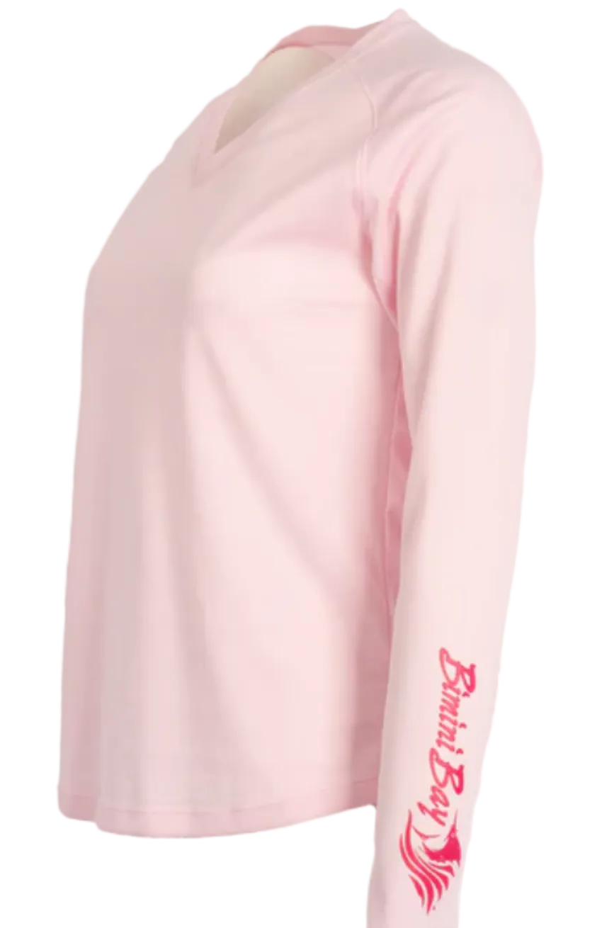 Bimini Bay Women's Cabo Performance LS Shirt Pink Blossom
