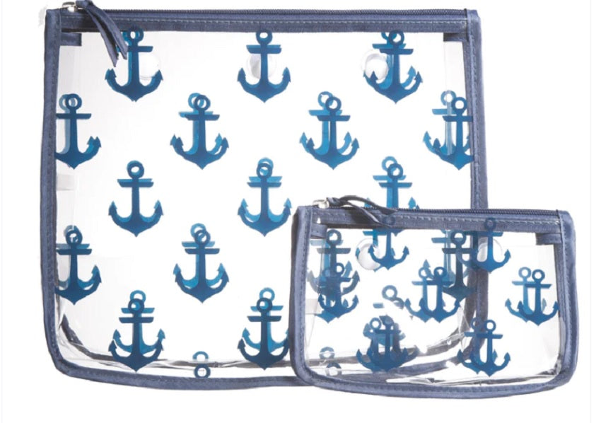 Bogg Bag Decorative Inserts Navy Anchor