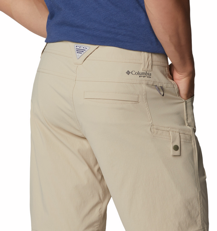 COLUMBIA Men's Blood and Guts Stretch Shorts (Ancient Fossil)