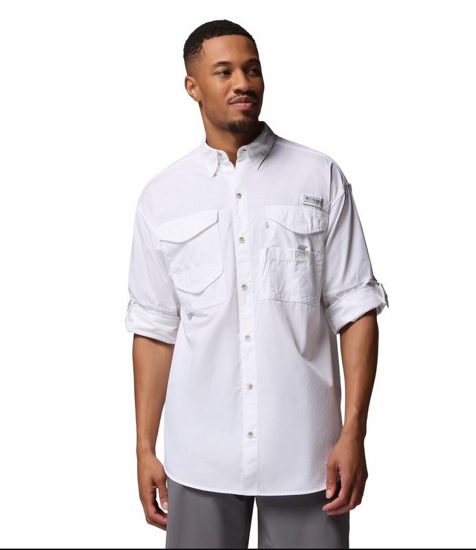 COLUMBIA Men's Bonehead LS Shirt (White)