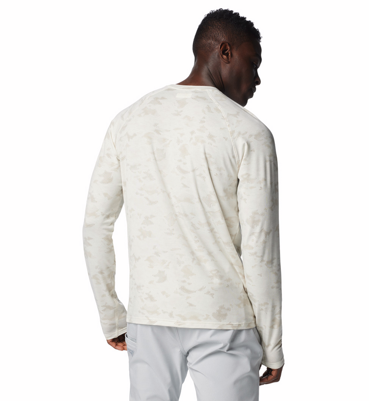 COLUMBIA Men's PFG Uncharted LS Shirt (Stone Uncharted Waters)