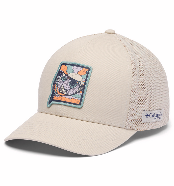 COLUMBIA PFG Patch Mesh Ball Cap (DarK Stone)