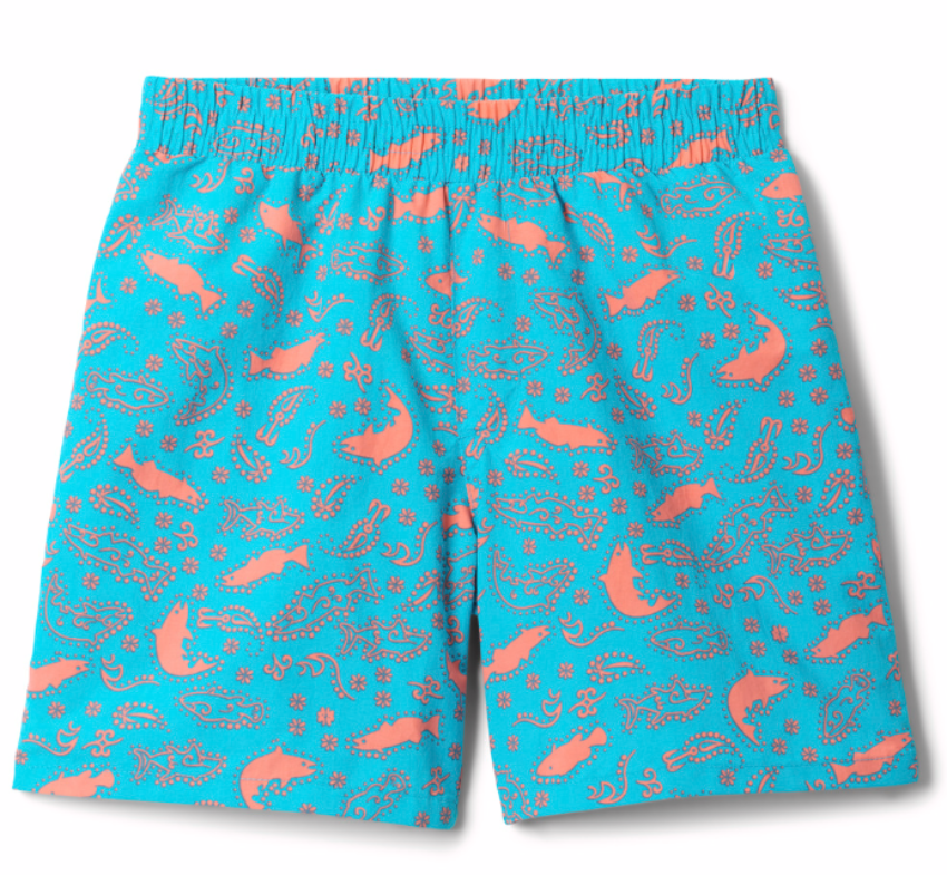 Columbia Boy's Super Backcast II Water Shorts Ocean Teal