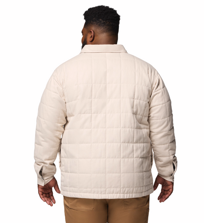 Columbia Men's Landroamer Quilted Shirt Jacket Dark Stone