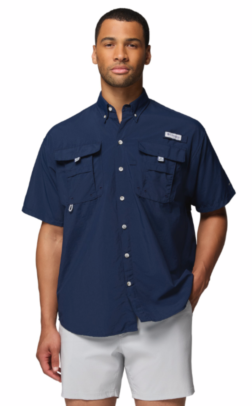 Columbia Men's Bahama II SS Shirt Navy
