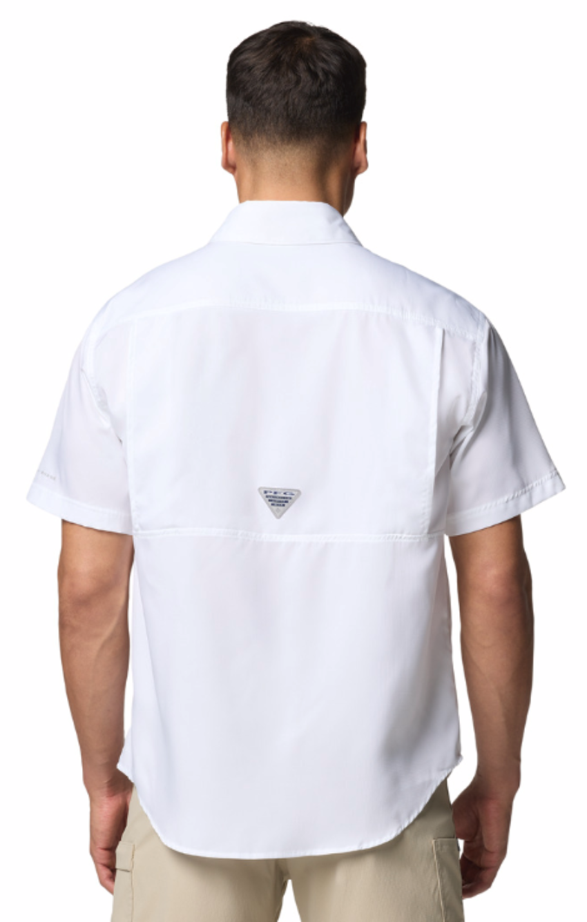 Columbia Men's PFG Backwater Woven SS Shirt White