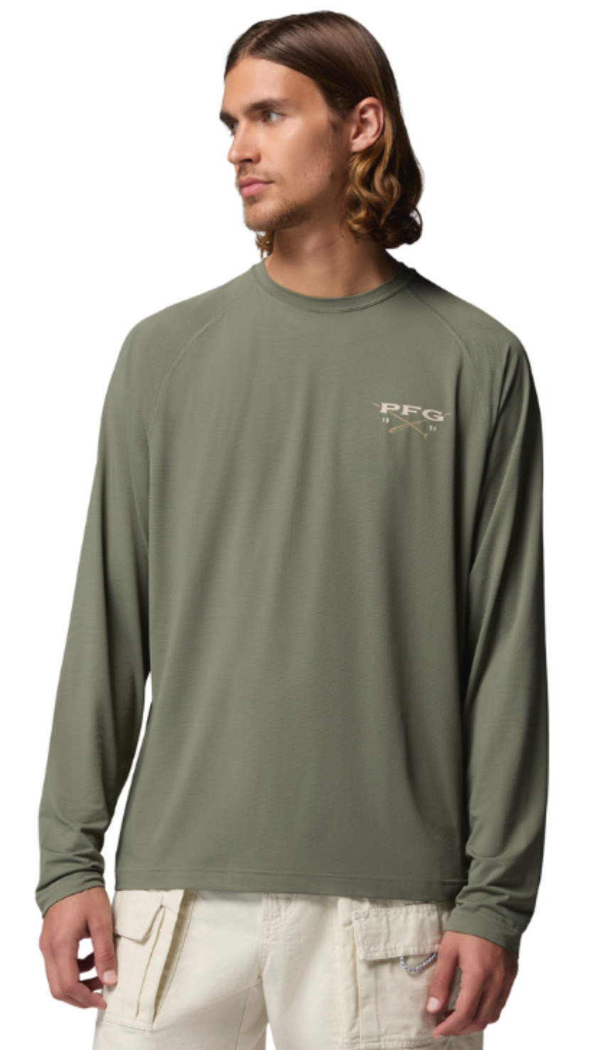 Columbia Men's PFG Solar Stream II Graphic LS Shirt Cypress