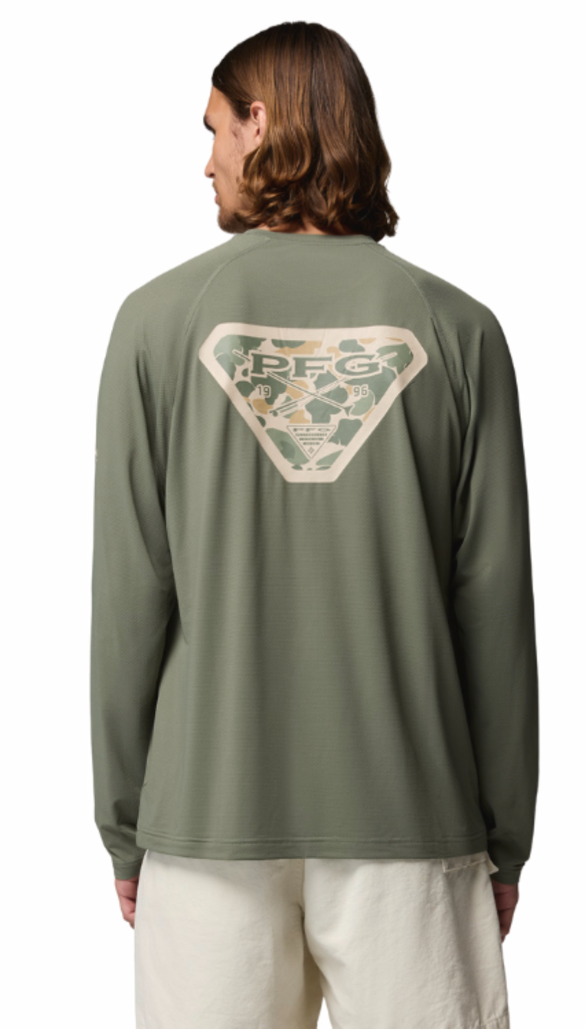 Columbia Men's PFG Solar Stream II Graphic LS Shirt Cypress