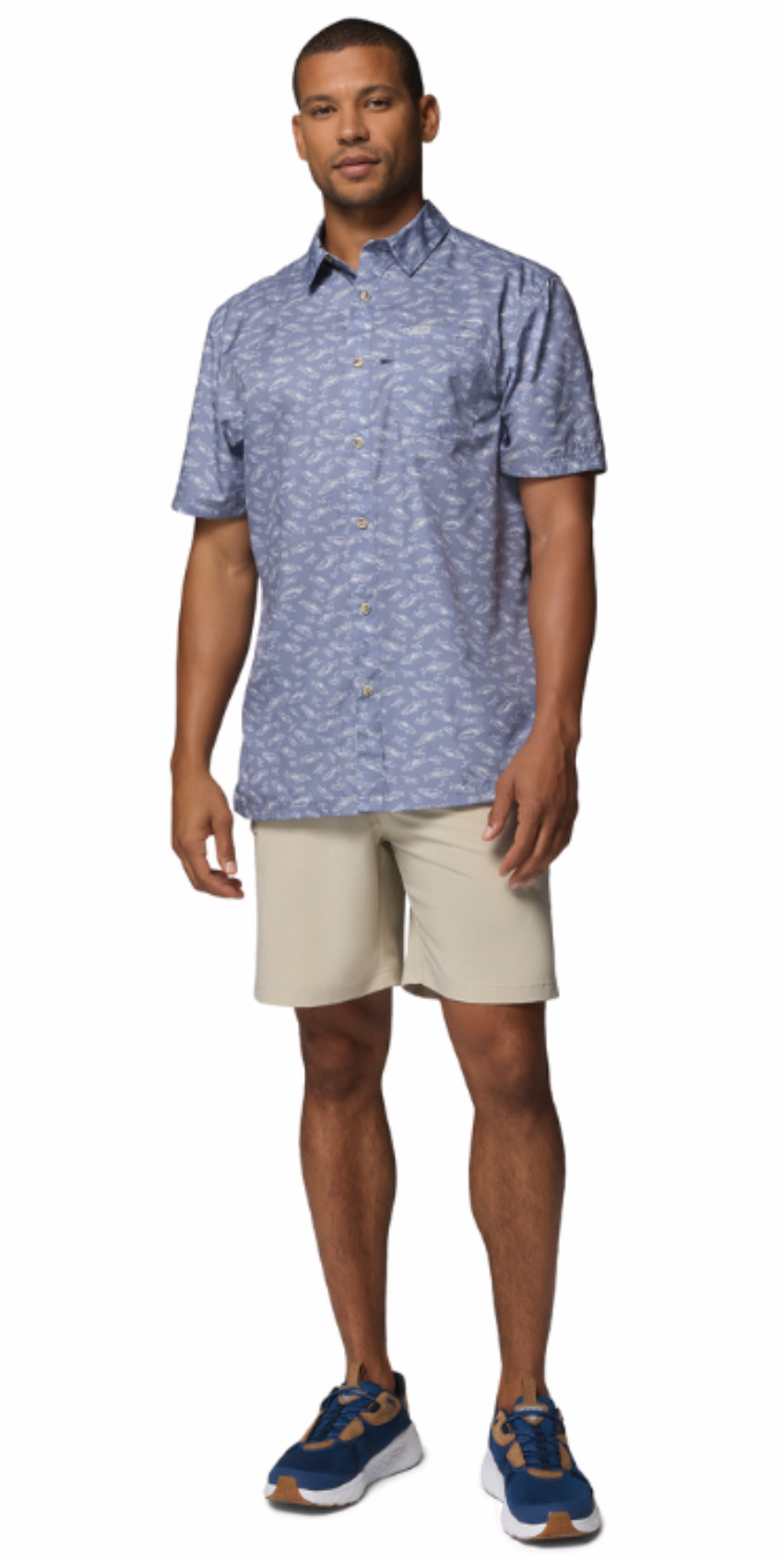 Columbia Men's Super Slack Tide Camp SS Shirt New Moon